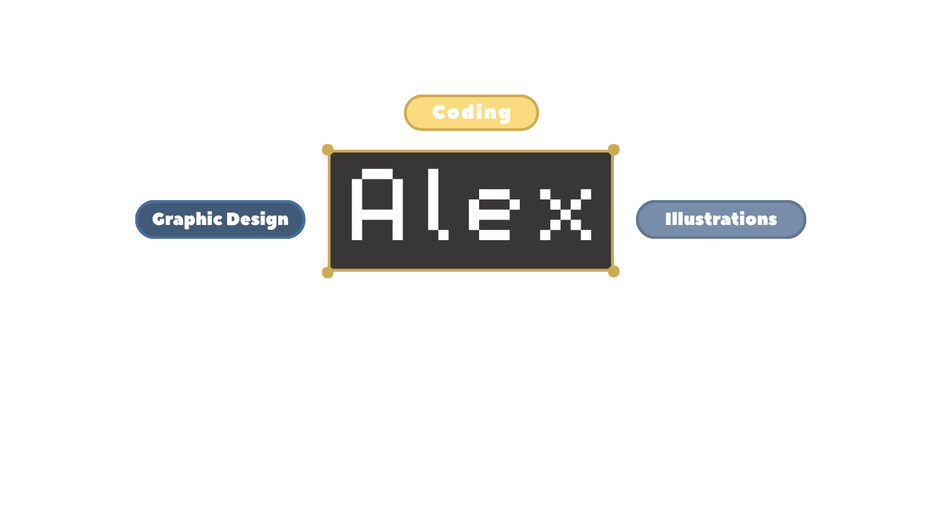 Alex — coding, graphic design and illustrations